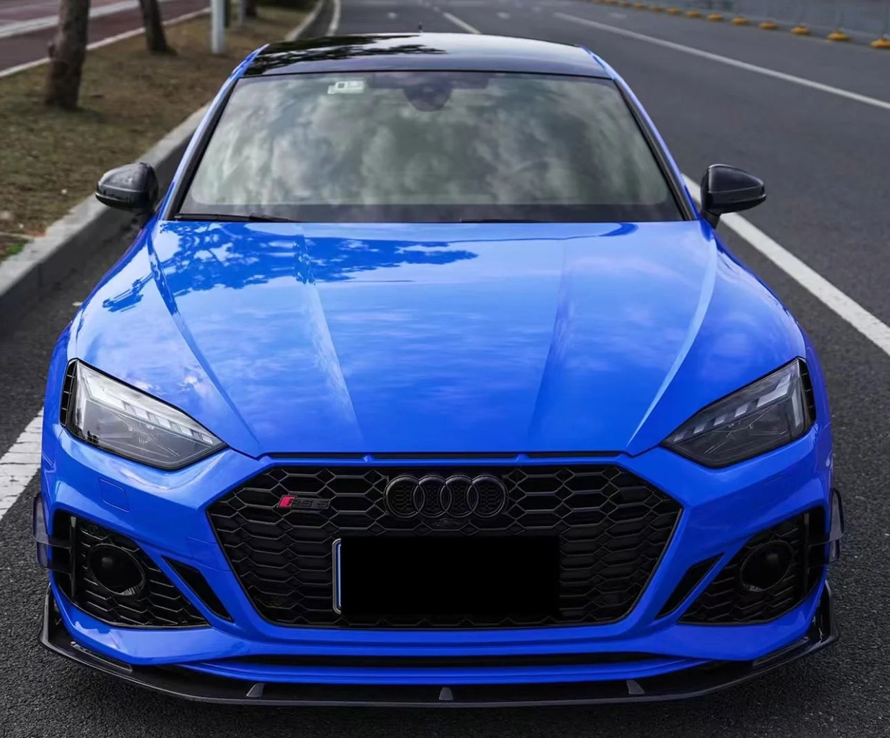 Ravoony Plus Glossy Crystal Royal Blue Car Vinyl Wrap