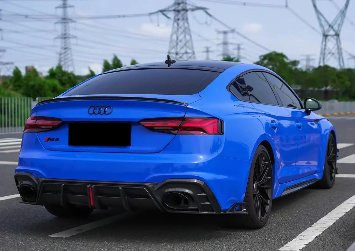 Ravoony Plus Glossy Crystal Royal Blue Car Vinyl Wrap