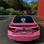 Ravoony Plus Glossy Laser Pink Car Vinyl Wrap