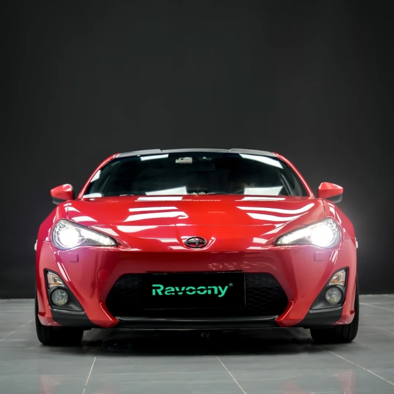 Ravoony Plus Glossy Crystal Ferrari Red Vinyl Car Wrap