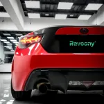 Ravoony Plus Glossy Crystal Ferrari Red Vinyl Car Wrap