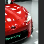 Ravoony Plus Glossy Crystal Ferrari Red Vinyl Car Wrap