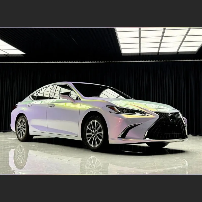 Ravoony Plus Glossy Glitter Starry Pink Car Vinyl Wrap