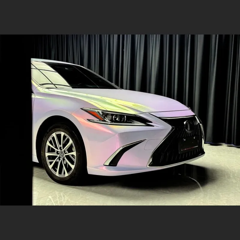Ravoony Plus Glossy Glitter Starry Pink Car Vinyl Wrap