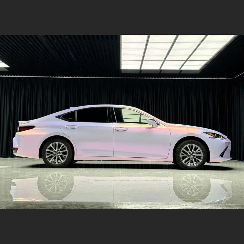 Ravoony Plus Glossy Glitter Starry Pink Car Vinyl Wrap