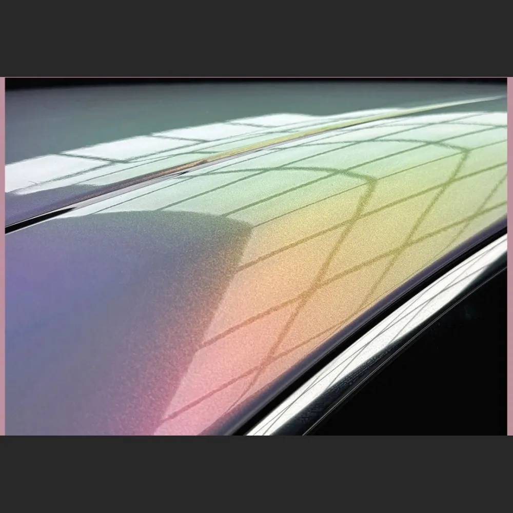 Ravoony Plus Glossy Glitter Starry Pink Car Vinyl Wrap