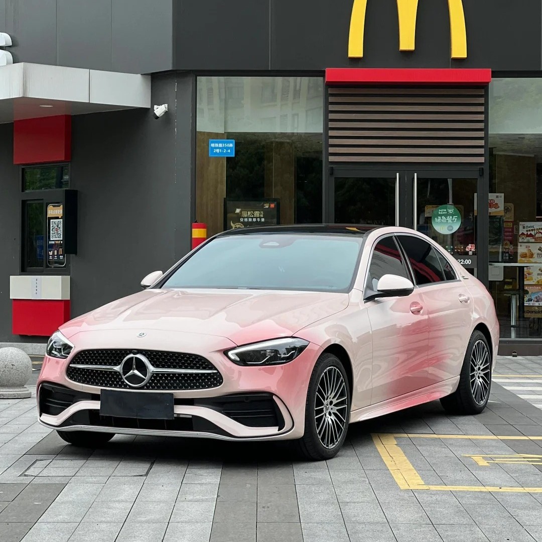 Ravoony Plus Customized Spring Peach Pink Car Wrap