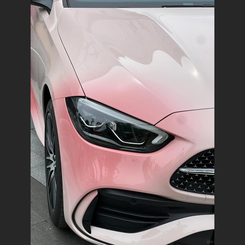 Ravoony Plus Customized Spring Peach Pink Car Wrap