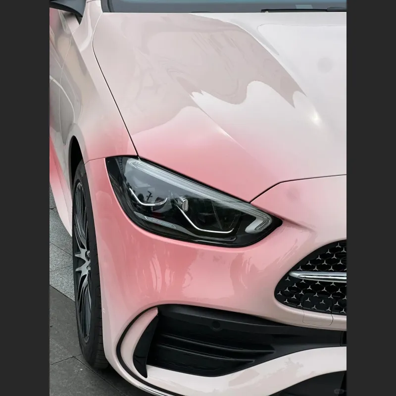 Ravoony Plus Customized Spring Peach Pink Car Wrap