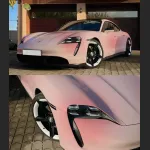 Ravoony Plus Customized Spring Peach Pink Car Wrap