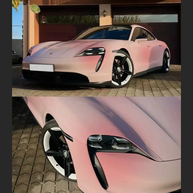 Ravoony Plus Customized Spring Peach Pink Car Wrap