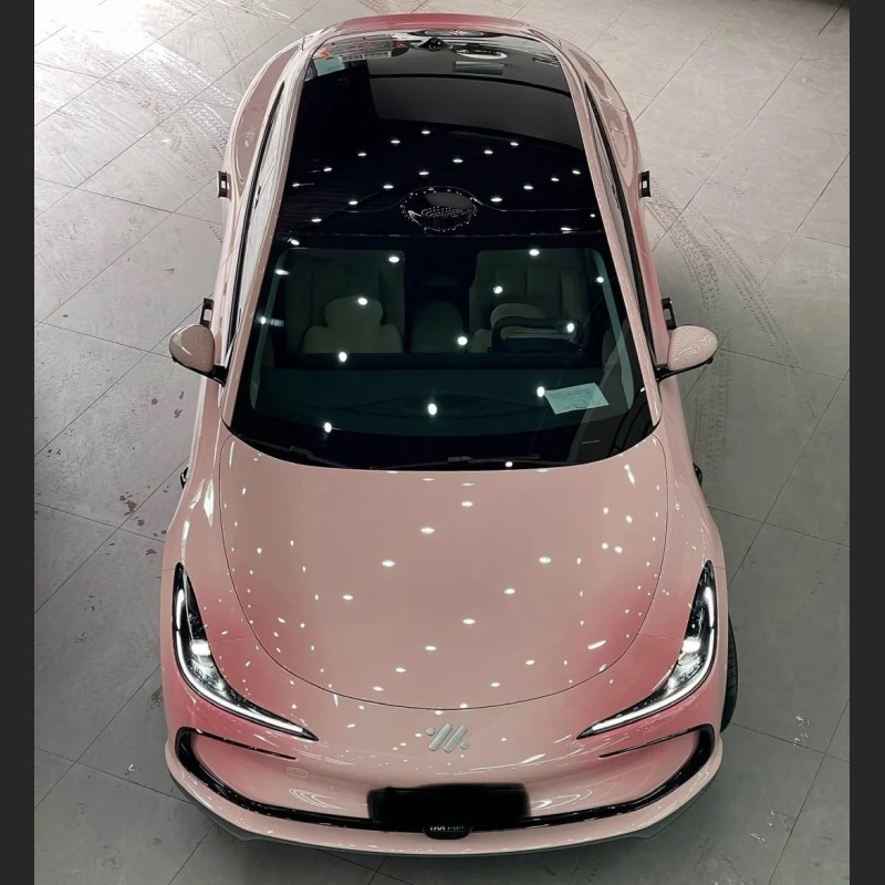 Ravoony Plus Customized Spring Peach Pink Car Wrap