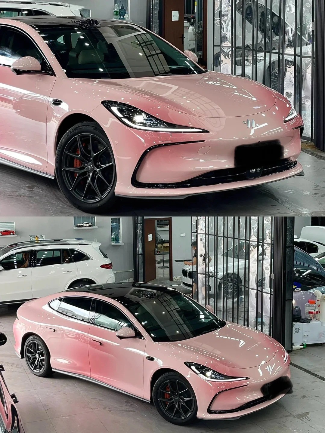 Ravoony Plus Customized Spring Peach Pink Car Wrap