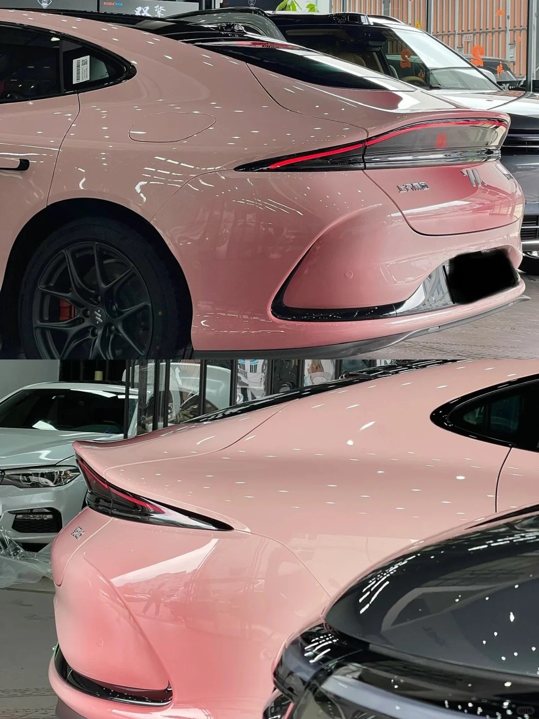 Ravoony Plus Customized Spring Peach Pink Car Wrap