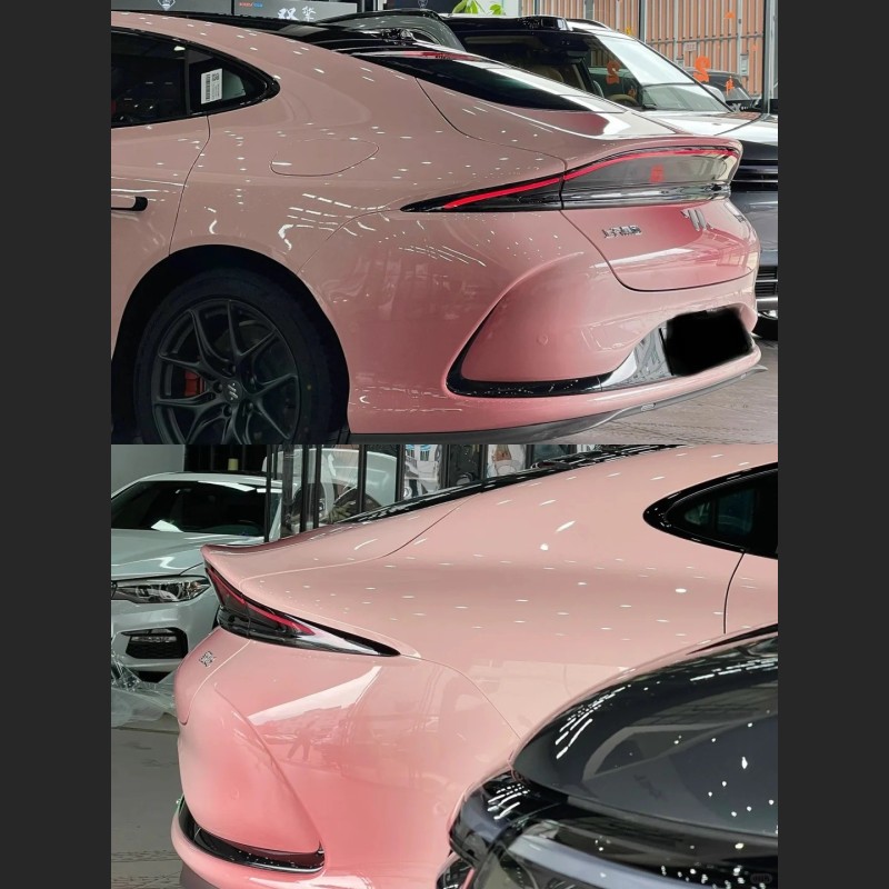 Ravoony Plus Customized Spring Peach Pink Car Wrap