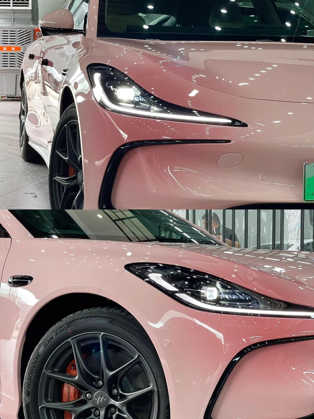 Ravoony Plus Customized Spring Peach Pink Car Wrap