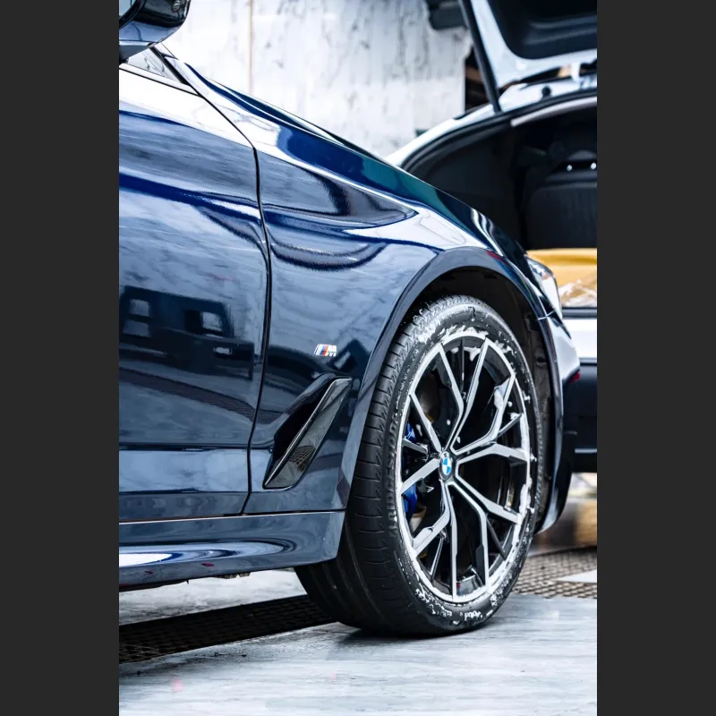 Ravoony Basic Gloss Diamond Black Fantasy Blue Car Vinyl Wrap