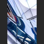 Ravoony Basic Gloss Diamond Black Fantasy Blue Car Vinyl Wrap
