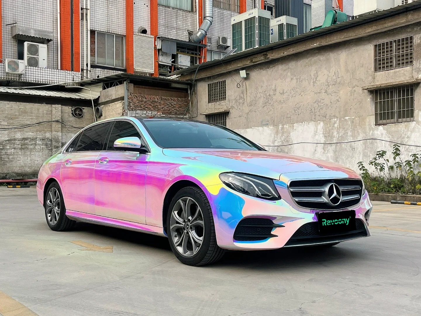 Ravoony Plus Super Gloss Holographic Rainbow Neo Chrome Car Vinyl Wrap