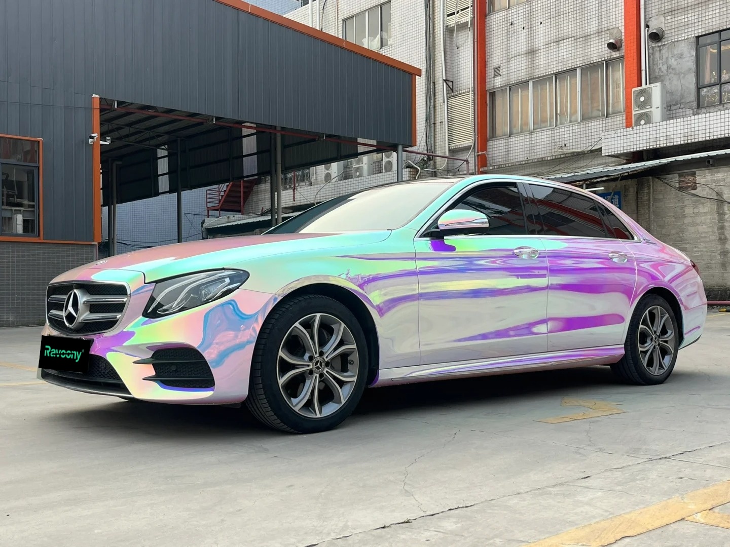 Ravoony Plus Super Gloss Holographic Rainbow Neo Chrome Car Vinyl Wrap
