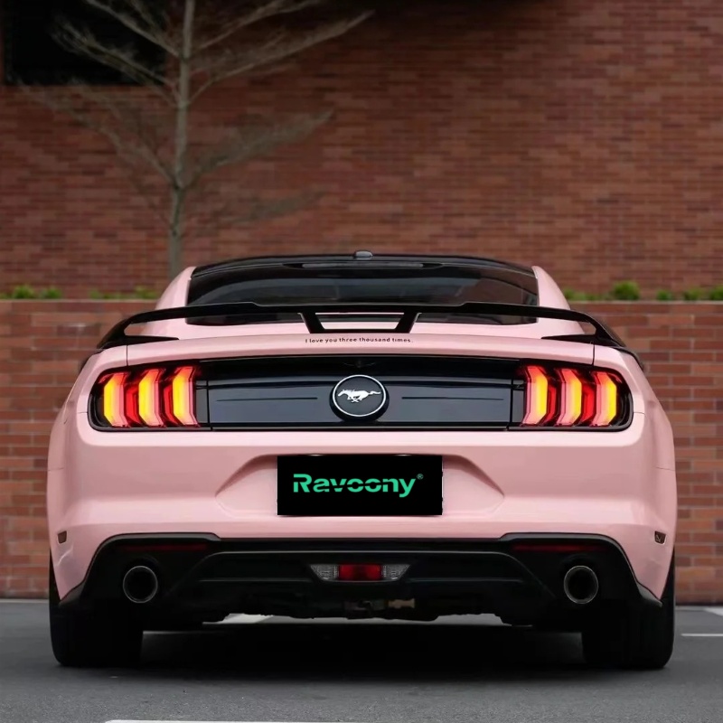 Ravoony Plus PET Gloss Crystal Peach Pink Car Vinyl Wrap