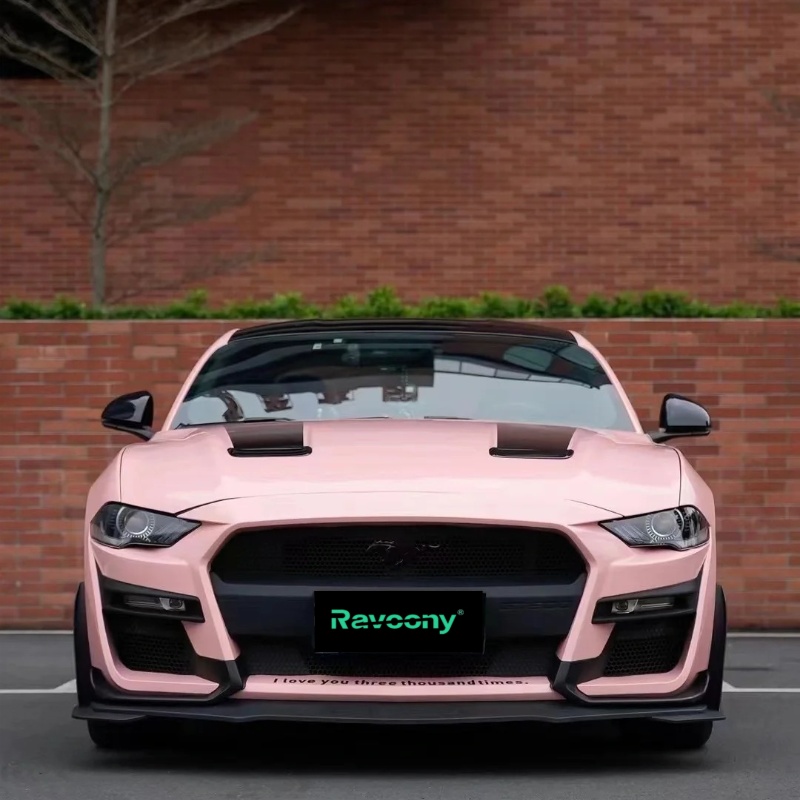 Ravoony Plus PET Gloss Crystal Peach Pink Car Vinyl Wrap