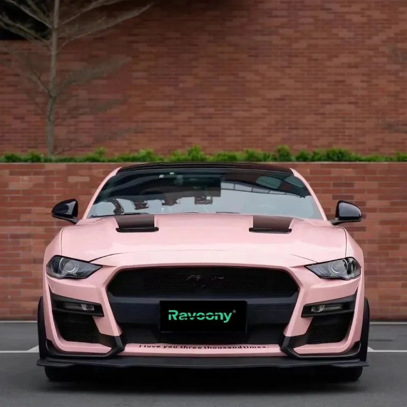 Ravoony Plus Gloss Crystal Peach Pink Car Vinyl Wrap