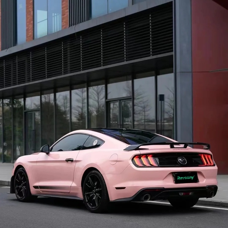 Ravoony Plus PET Gloss Crystal Peach Pink Car Vinyl Wrap