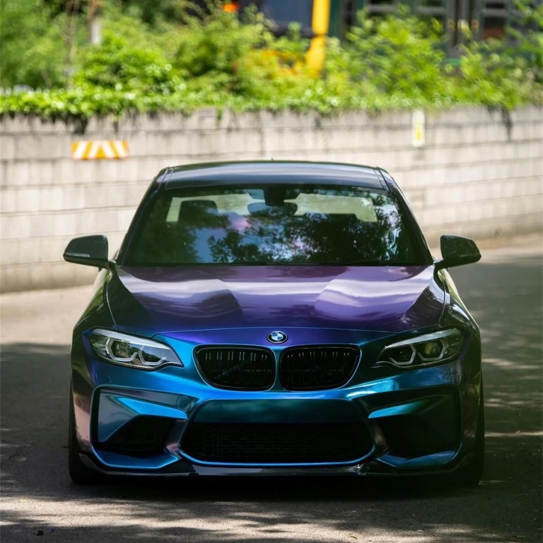 Ravoony Plus Gloss Diamond Blue Purple Vinyl Wrap