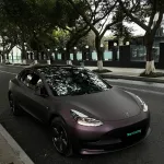   Ravoony Plus Ultra Matte Black Purple Car Vinyl Wrap