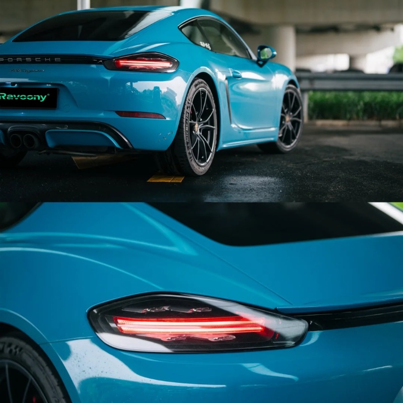 Ravoony Plus PET Glossy Miami Blue Vinyl Wrap