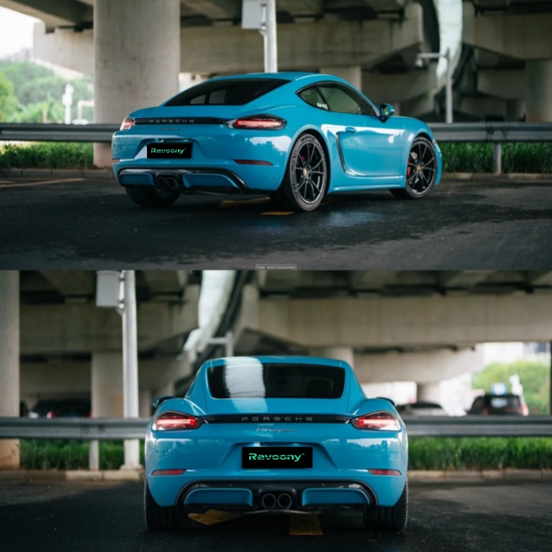 Ravoony Plus PET Glossy Miami Blue Vinyl Wrap