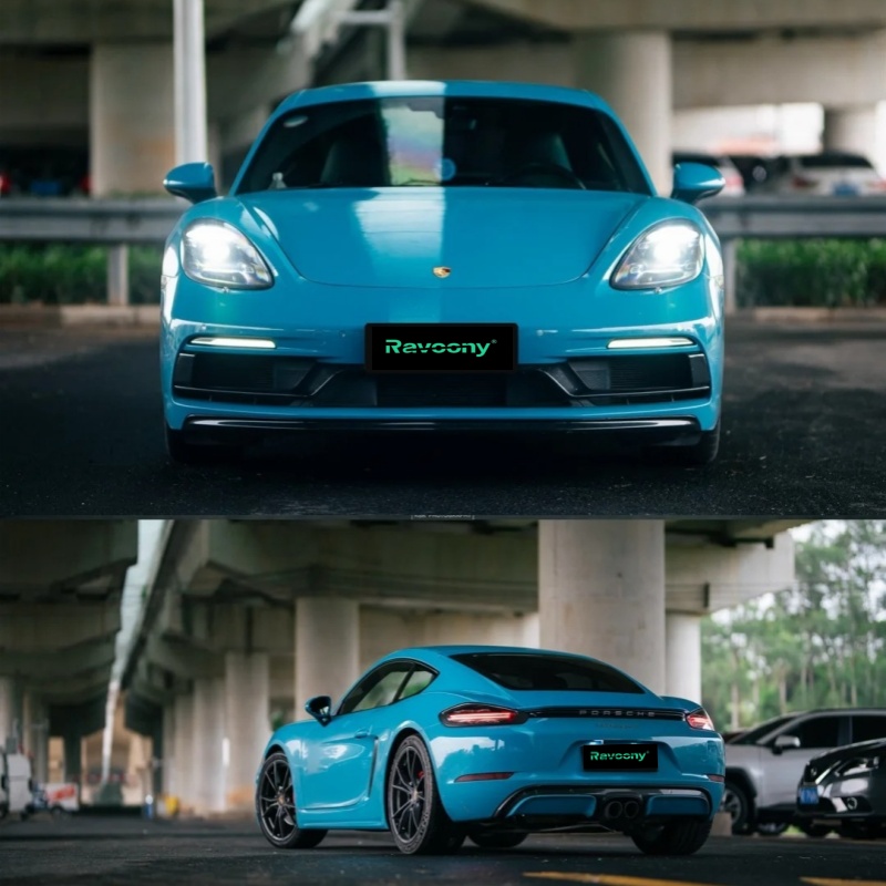 Ravoony Plus PET Glossy Miami Blue Vinyl Wrap