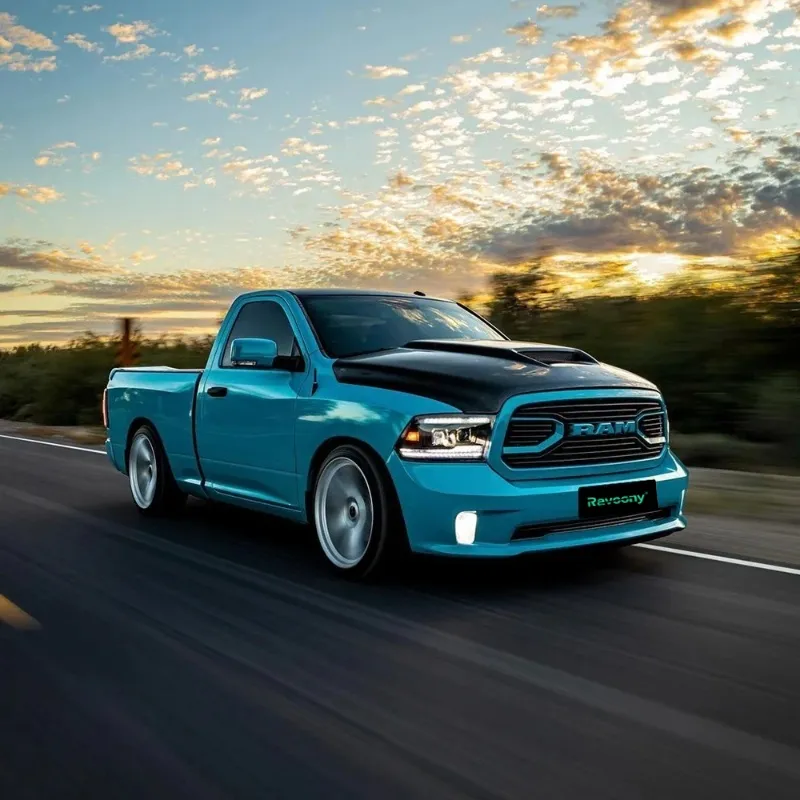 Ravoony Plus Glossy Miami Blue Vinyl Wrap