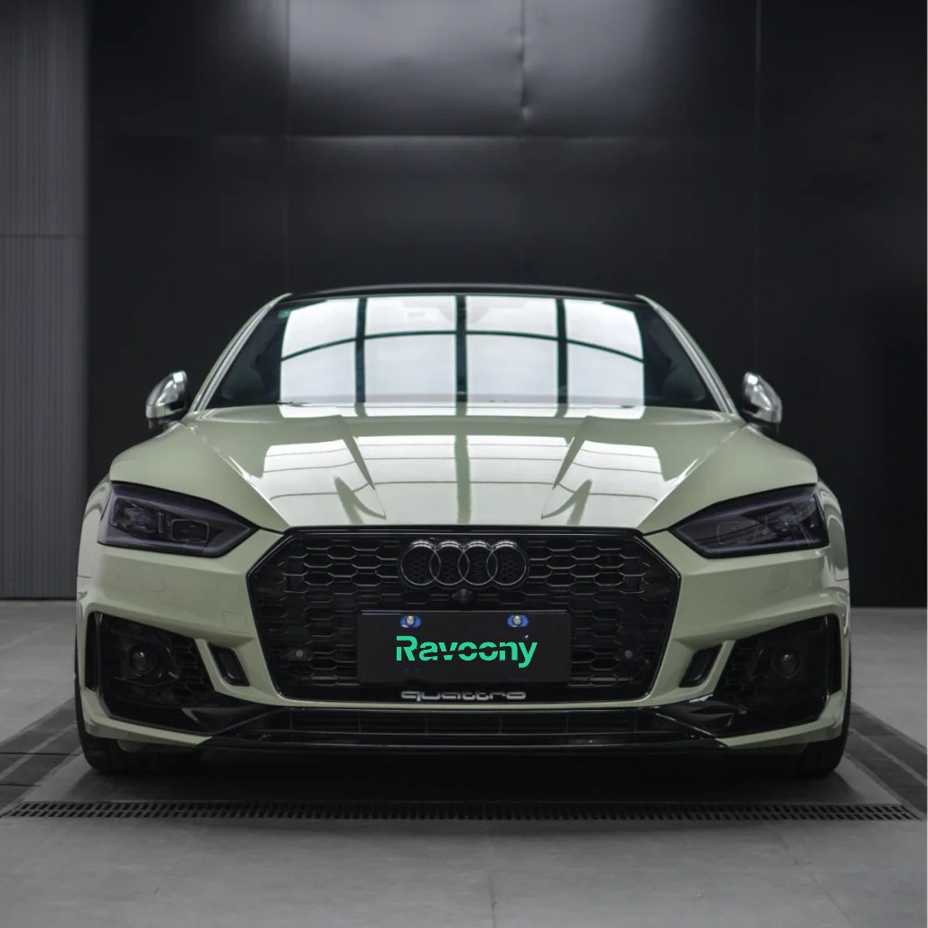 Ravoony Plus Gloss Khaki Green Car Vinyl Wrap