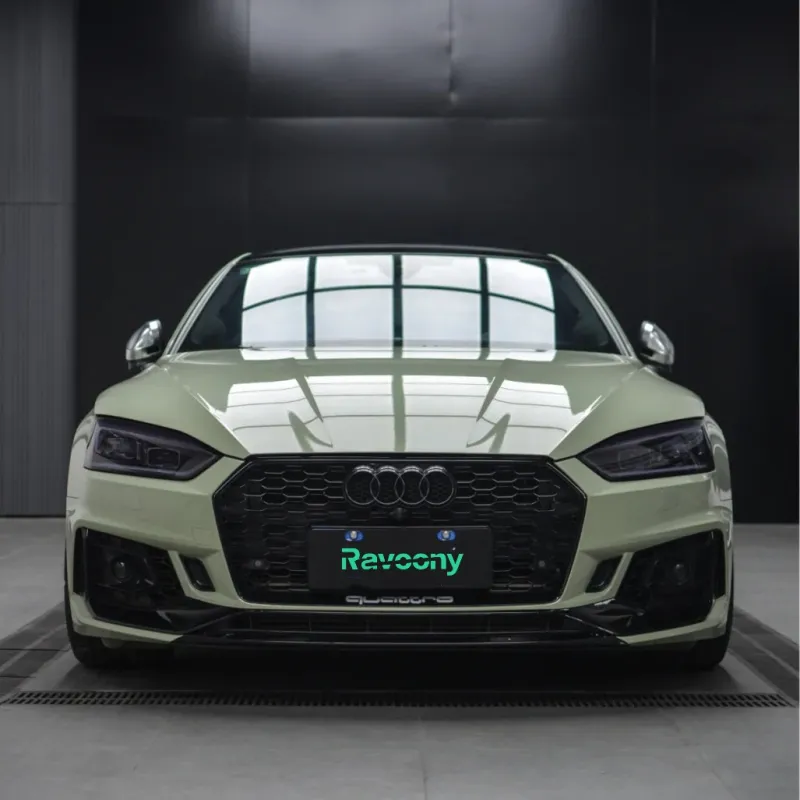 Ravoony Plus Gloss Khaki Green Car Vinyl Wrap