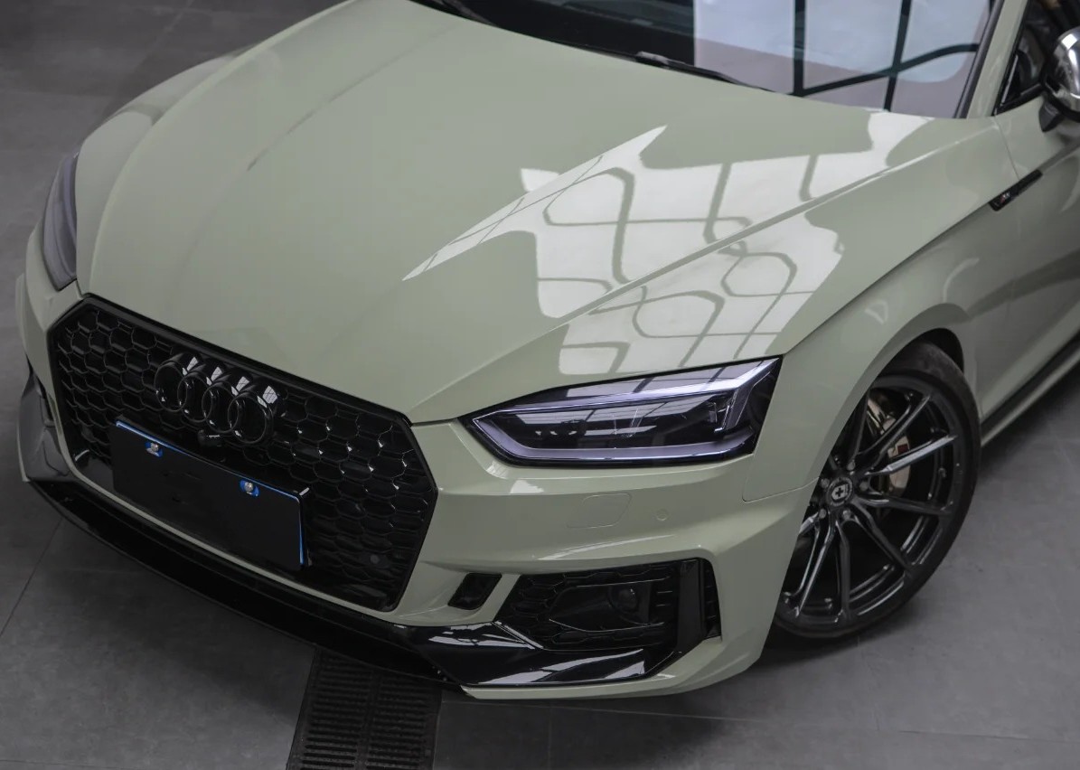 Ravoony Plus Gloss Khaki Green Car Vinyl Wrap