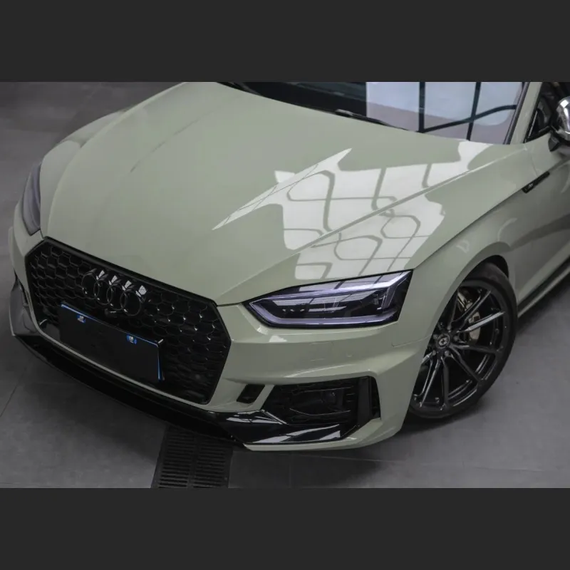 Ravoony Plus Gloss Khaki Green Car Vinyl Wrap