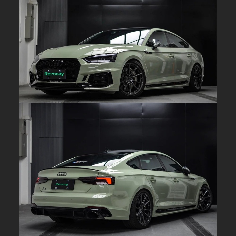 Ravoony Plus Gloss Khaki Green Car Vinyl Wrap