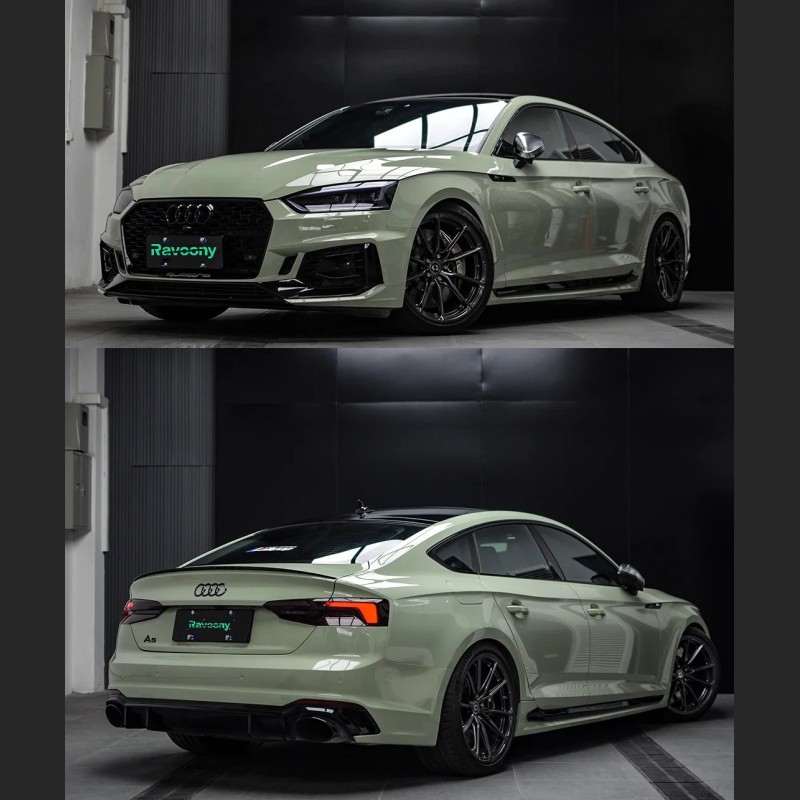 Ravoony Plus Gloss Khaki Green Car Vinyl Wrap