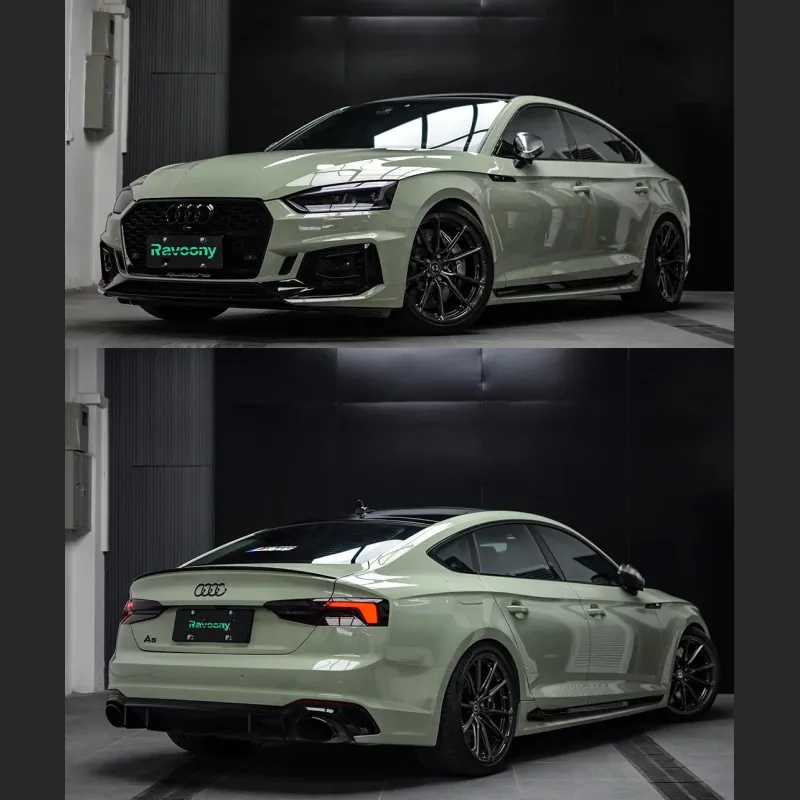 Ravoony Plus Gloss Khaki Green Car Vinyl Wrap
