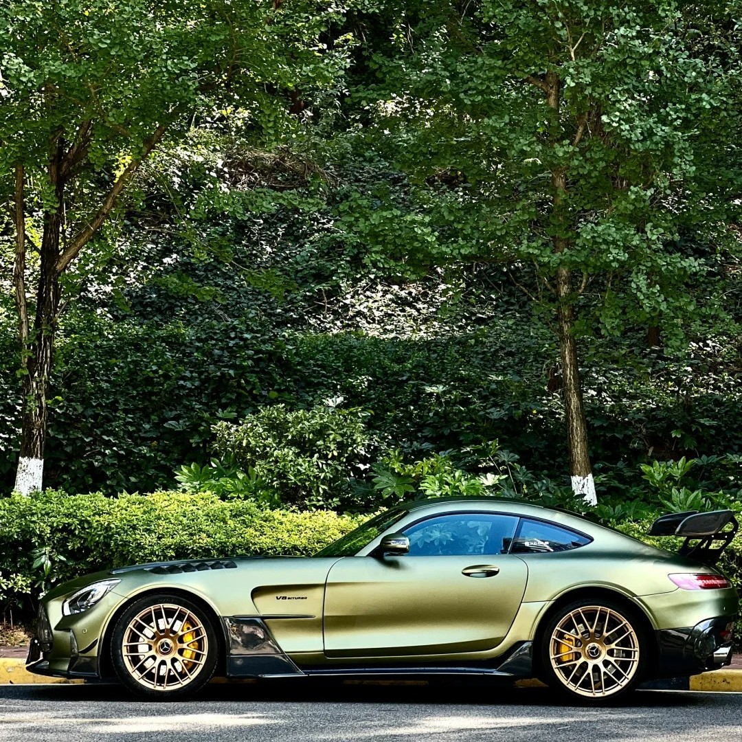 Ravoony Plus PET Matte Lightning Green Car Vinyl Wrap