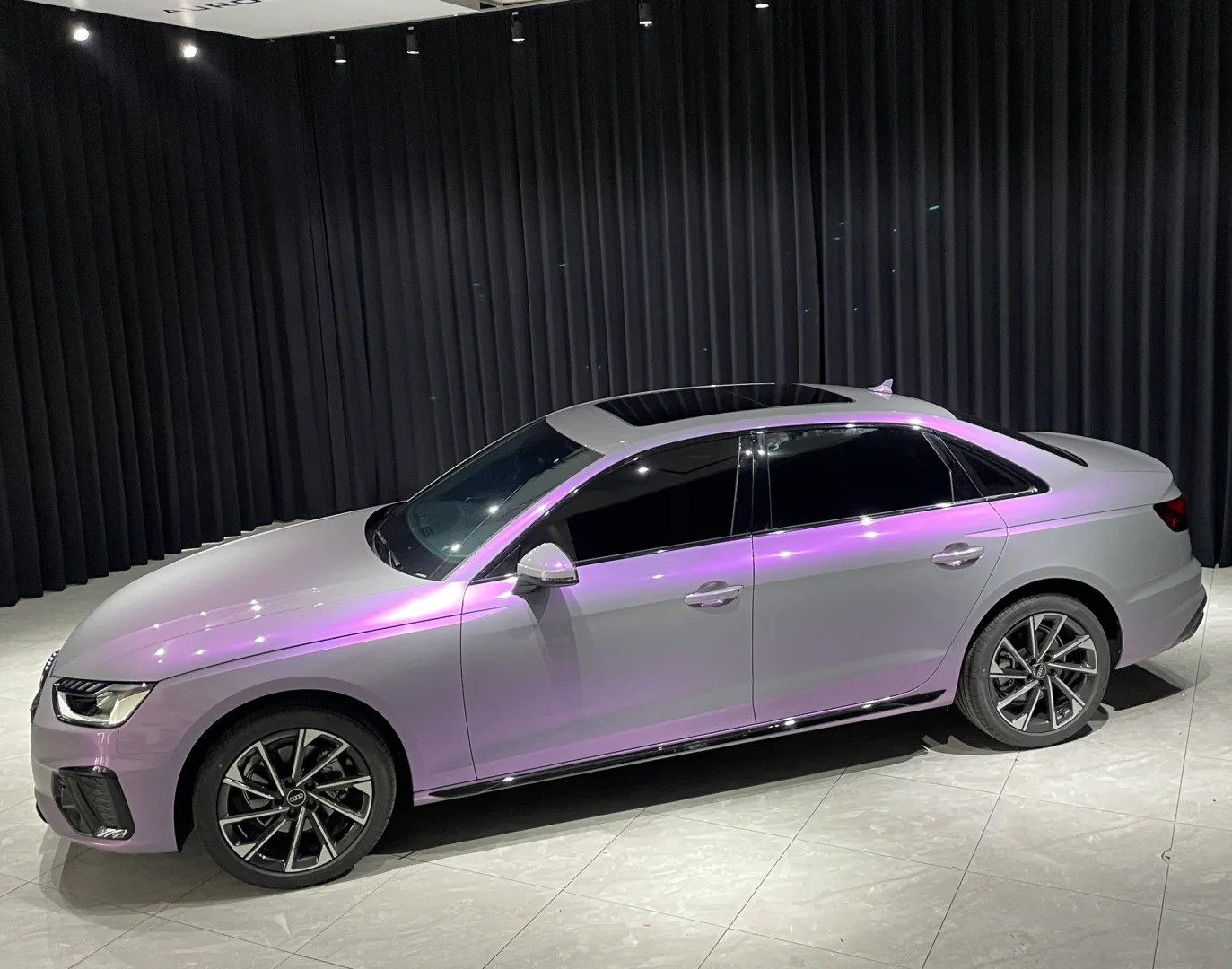 Ravoony Plus Twin Candy Grey Purple Color Fliper Car Wrap