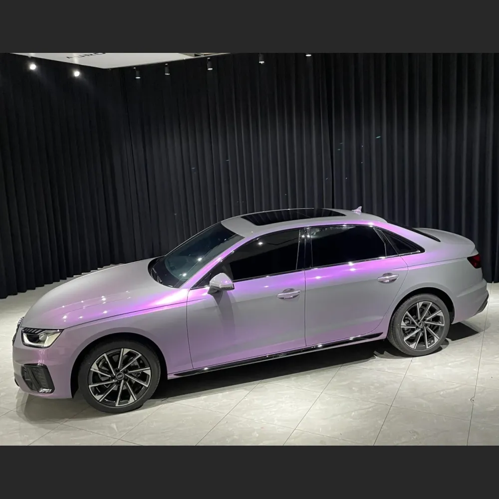 Ravoony Plus Twin Candy Grey Purple Color Fliper Car Wrap