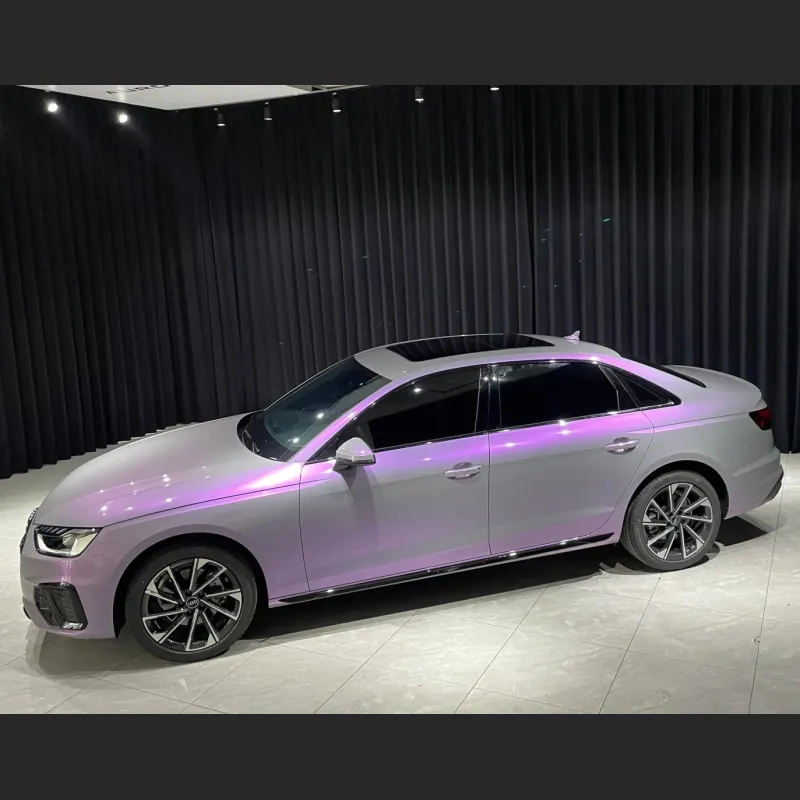 Ravoony Plus Twin Candy Grey Purple Color Fliper Car Wrap