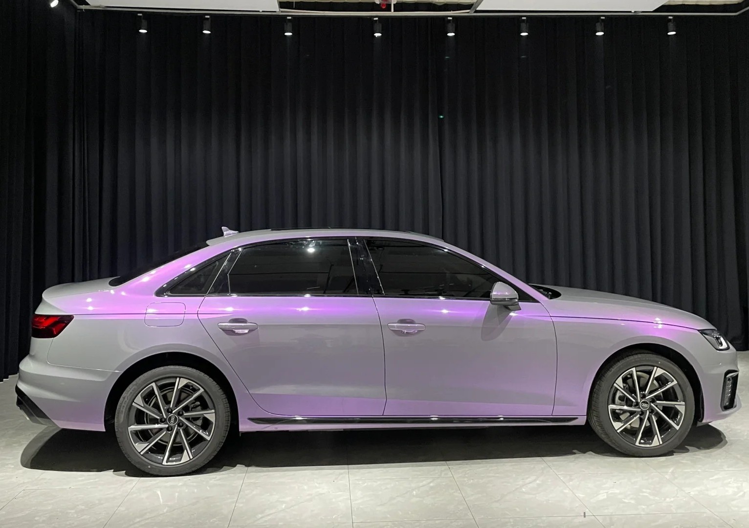 Ravoony Plus Twin Candy Grey Purple Color Fliper Car Wrap