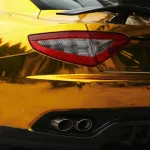 Ravoony Plus Yellow Gold Chrome Vinyl Car Wrap