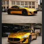 Ravoony Plus Yellow Gold Chrome Vinyl Car Wrap