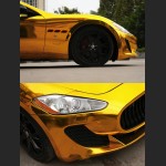 Ravoony Plus Yellow Gold Chrome Vinyl Car Wrap