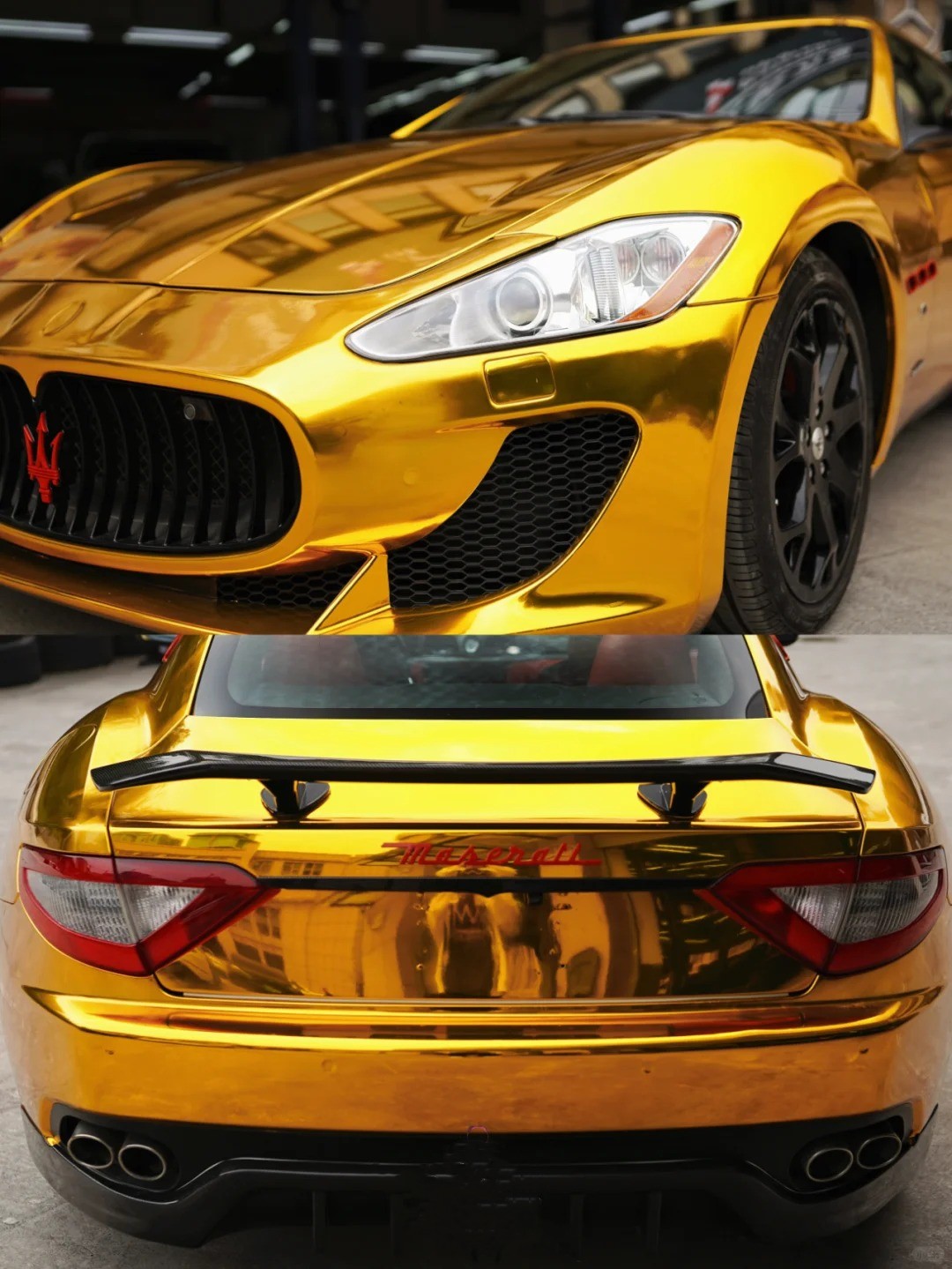 Ravoony Plus Yellow Gold Chrome Vinyl Car Wrap